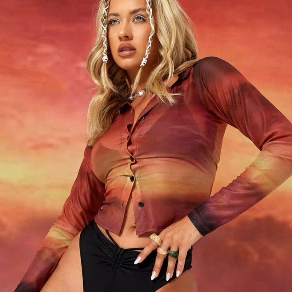 Motel matching set Herly Trouser In Sunset Melt size XS